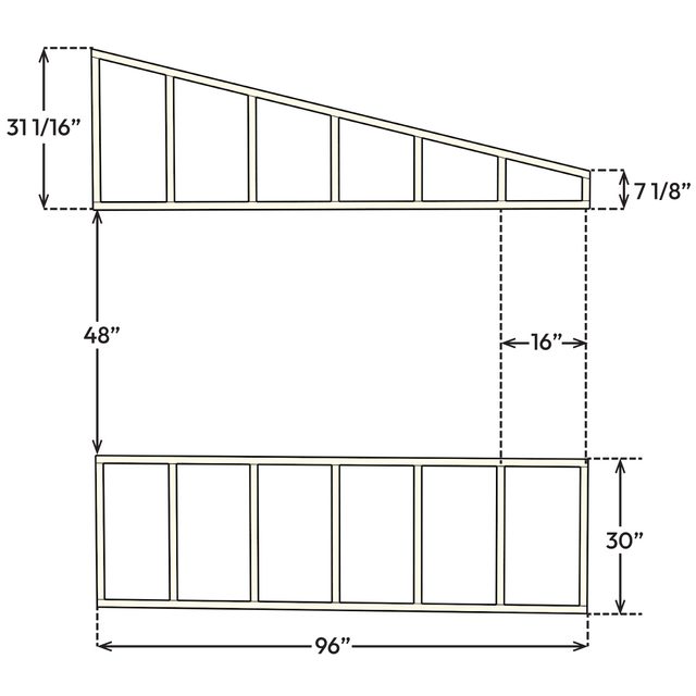 Build A Modern Gazebo tri wall illustration with callouts