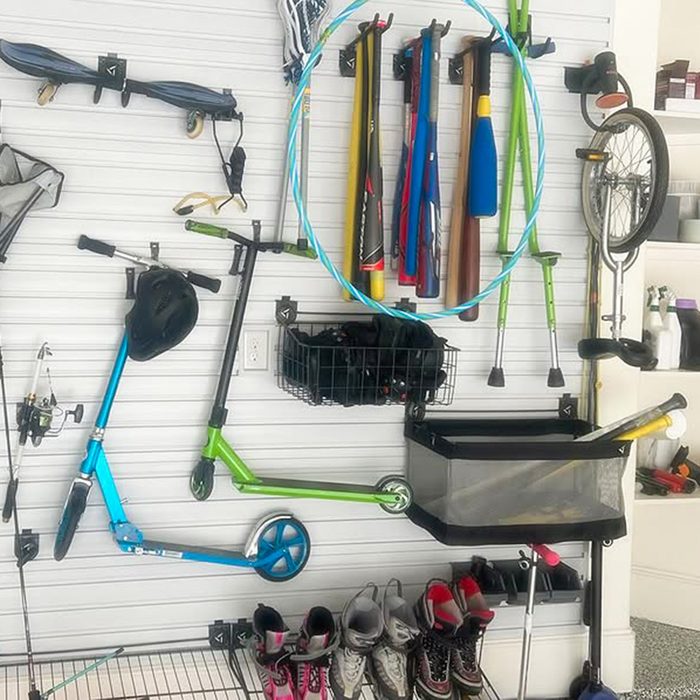 How To Best Organize And Store Sports Equipment Custom Wall Panels Courtesy @sortthefort Instagram 1