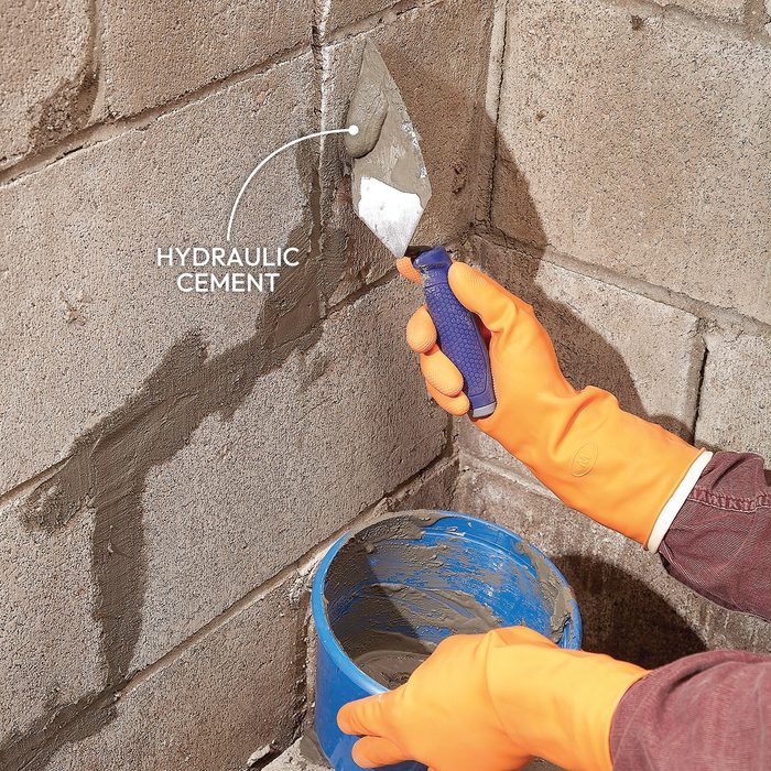 Get Rid Of Moisture In Basement Plug Holes and Cracks in the Foundation