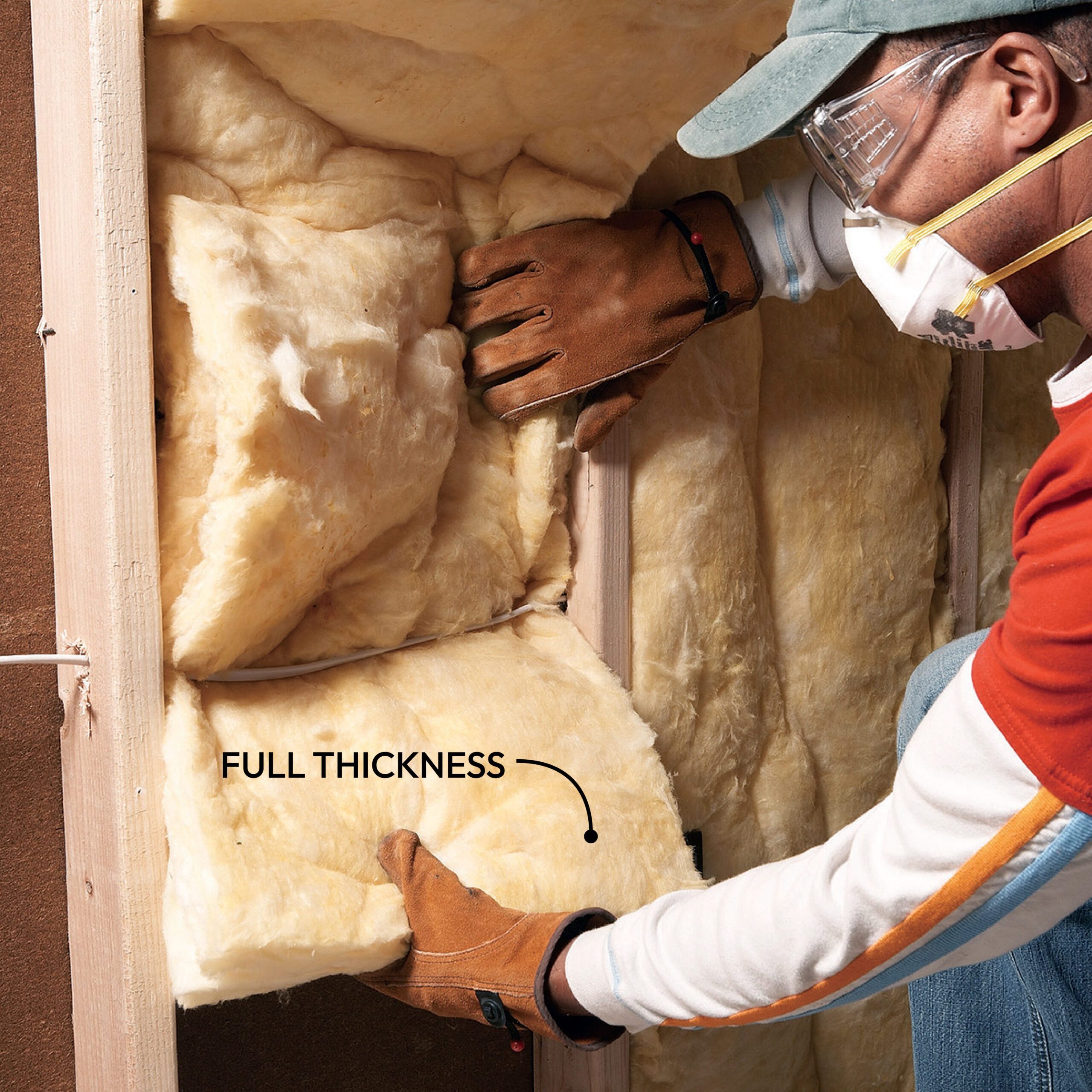 Avoid Stuffing Batts Behind Pipes and Cables