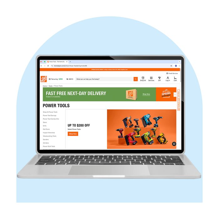 Power Tools Via Homedepot.com