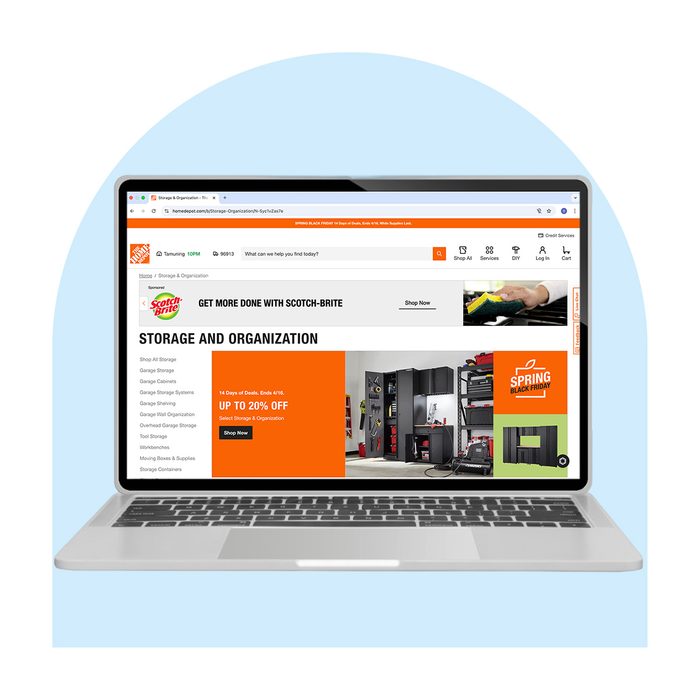 Storage And Organization Via Homedepot.com