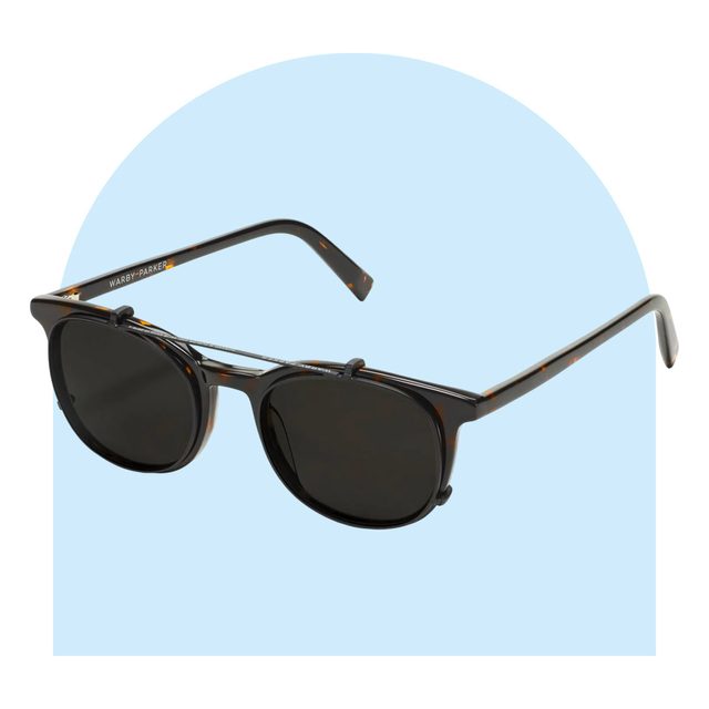 Warby Parker Durand Clip On Wide Sunglasses