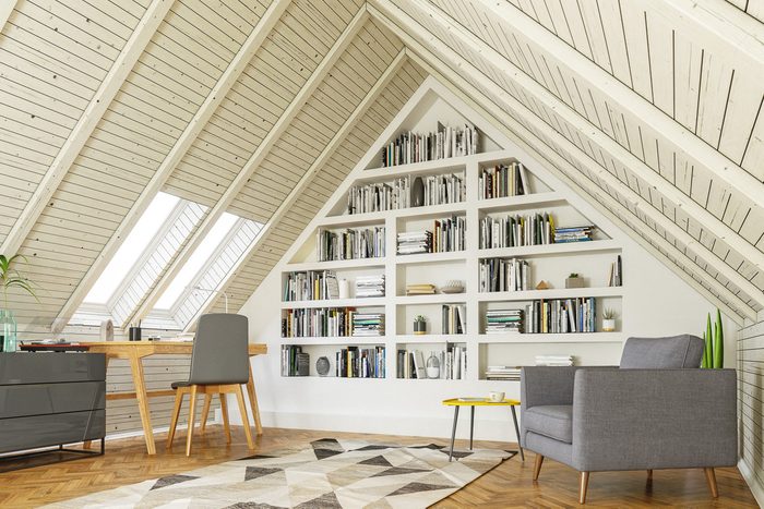 study room in the attic
