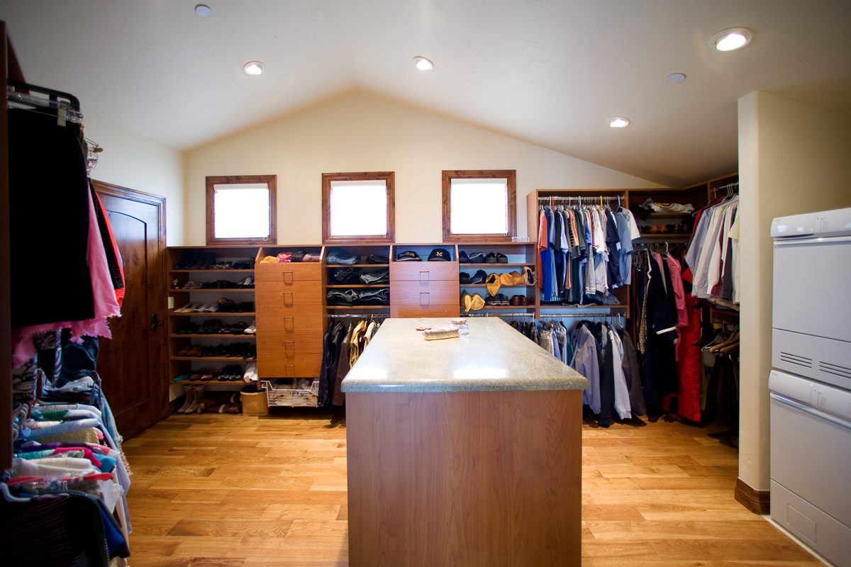 master closet in attic