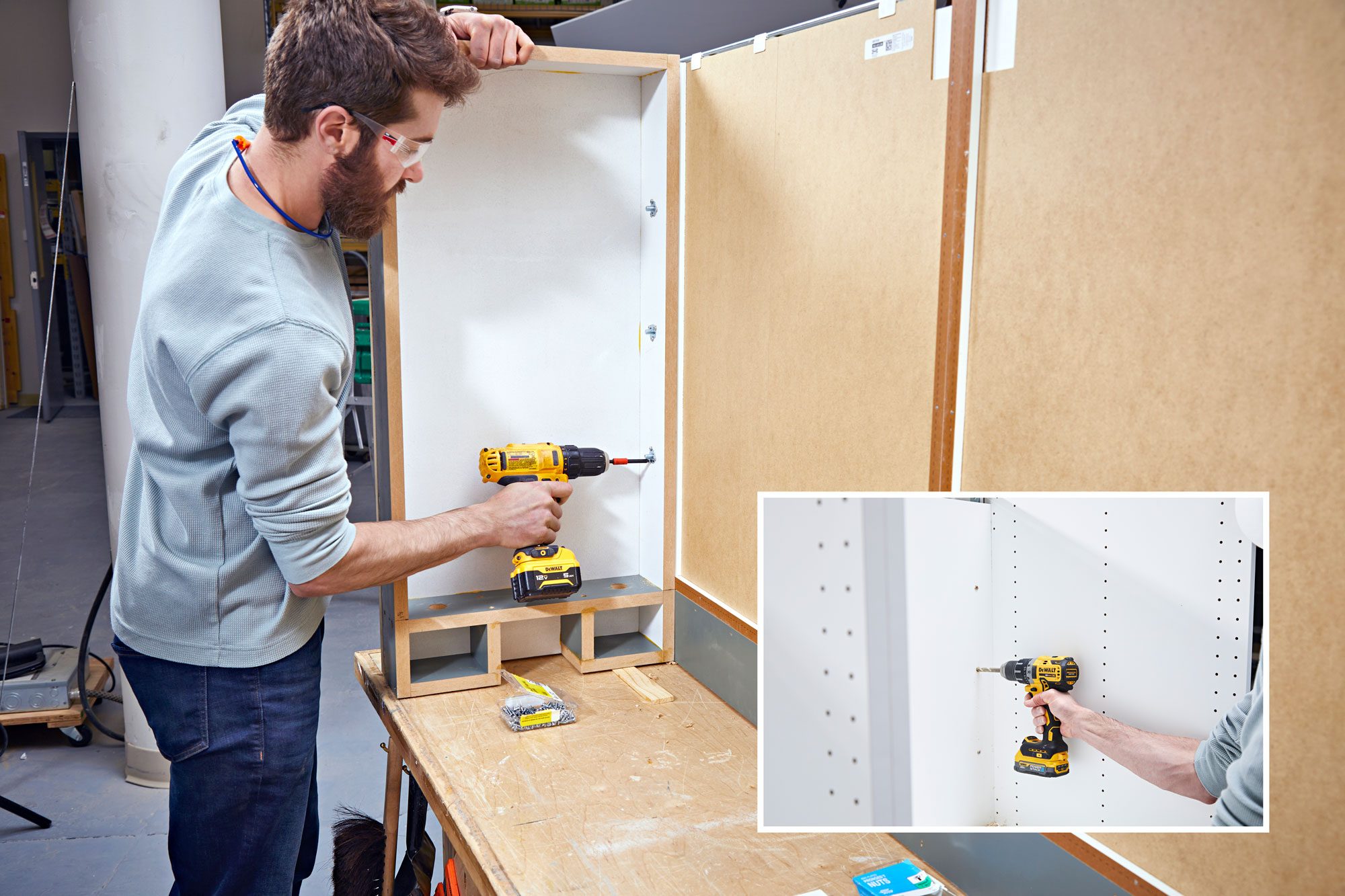 Bolt The Cabinets To The Stub Walls