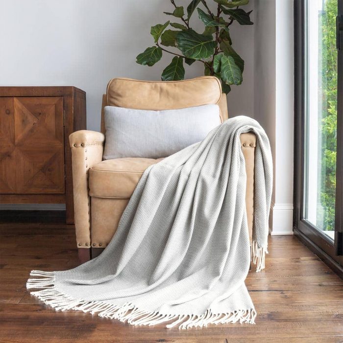 Herringbone Throw Blanket Via Homedepot.com