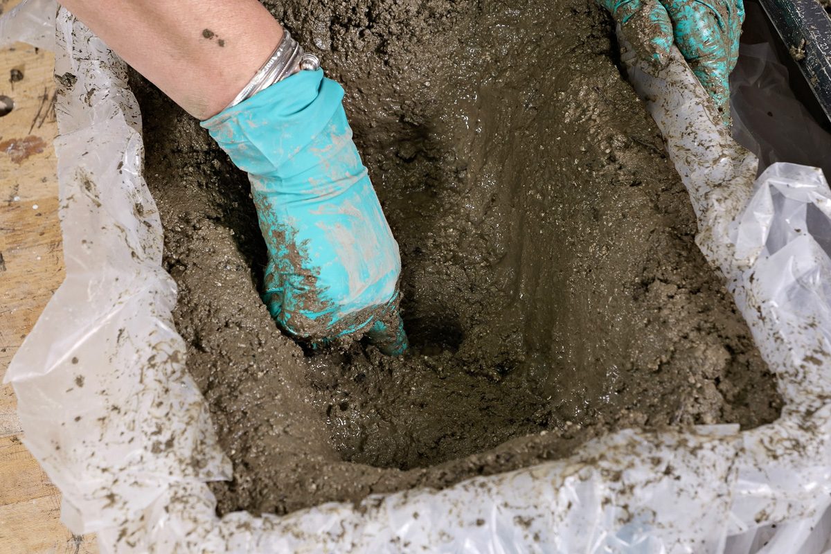 boring out a drain hole