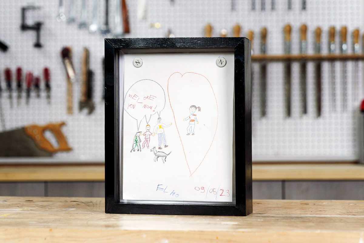Showcase Your Child’s Creativity with This Clever Kid’s Art Frame.