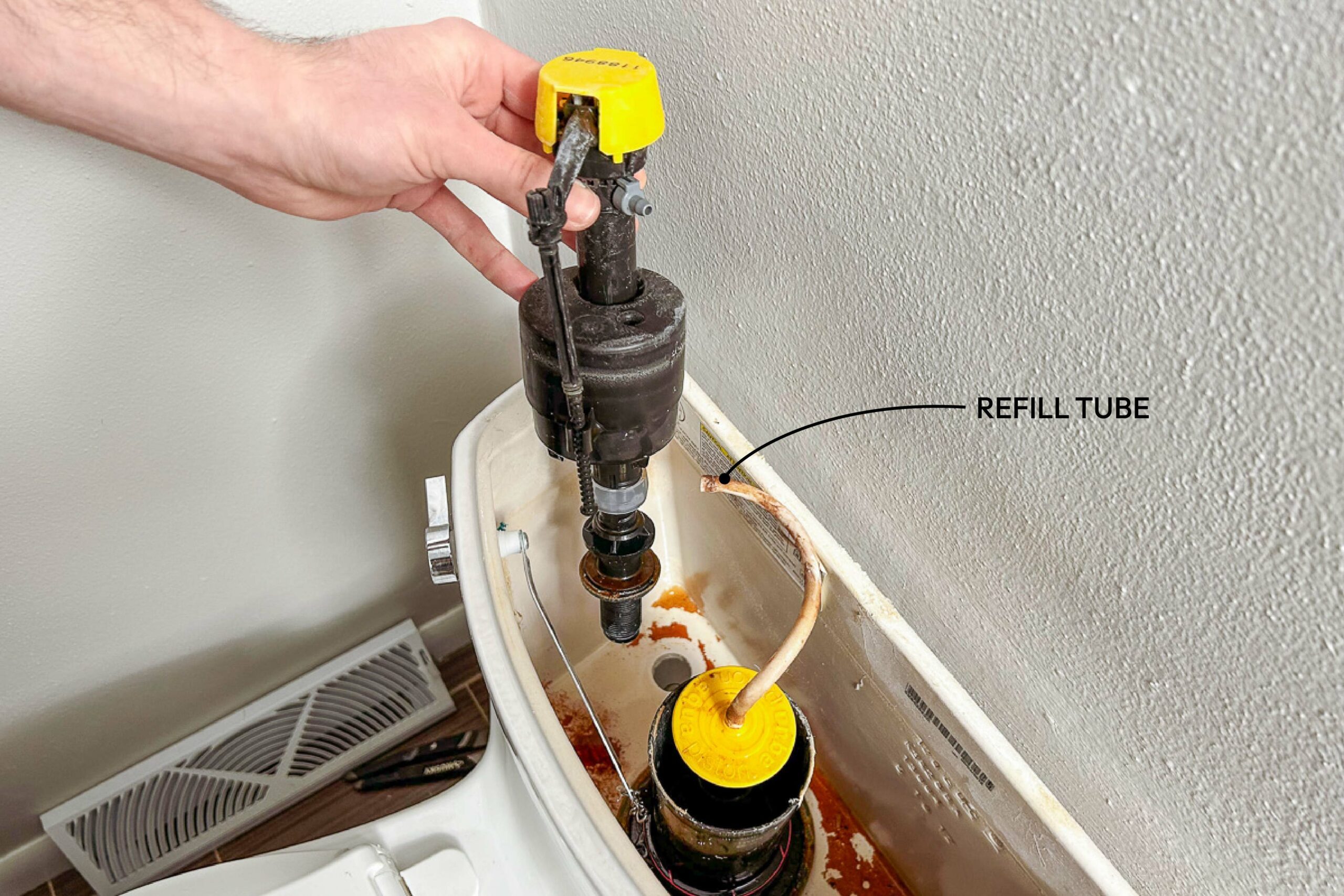 The Diyer's Guide To Toilet Fill Valve Replacement Fhmvs25 Mf 02 06 Toiletfillvalve 6 Callouts