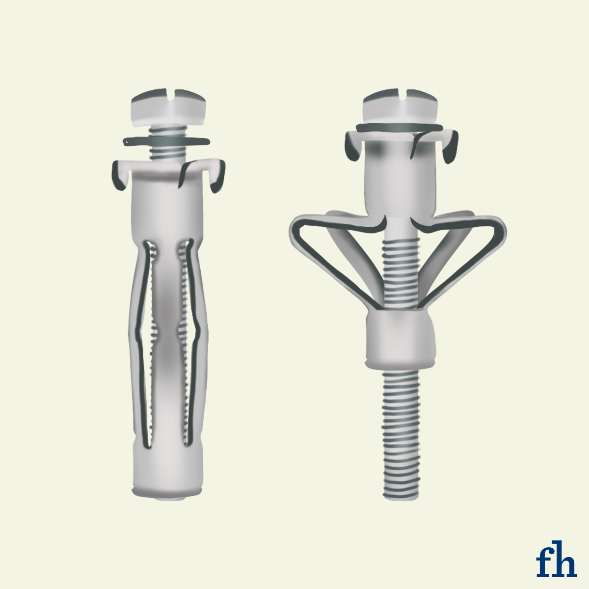 Types Of Drywall Anchors Molly Bolts