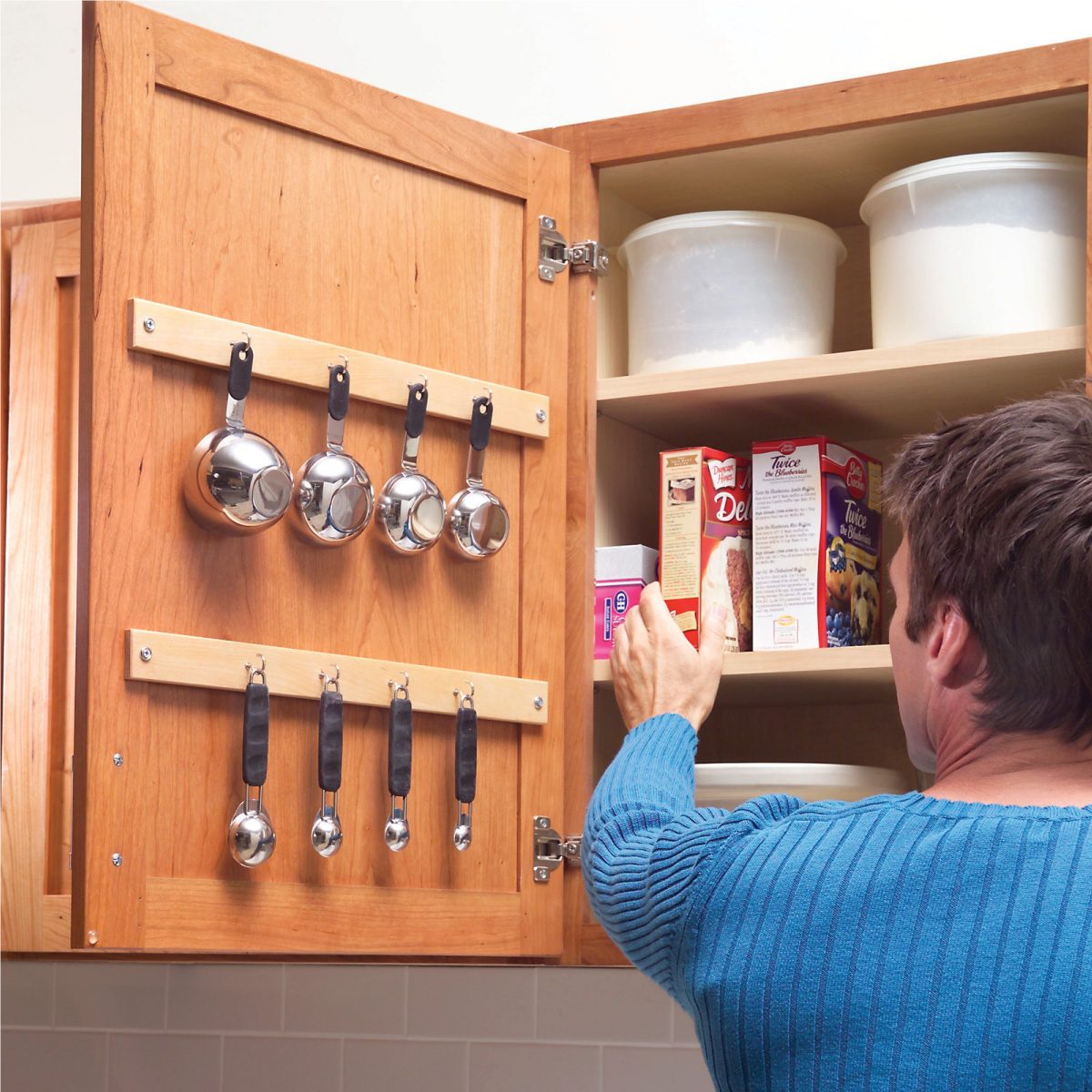 Cheap Diy Kitchen Cabinet Add Ons Cabinet Door Measuring Cup Storage Rack