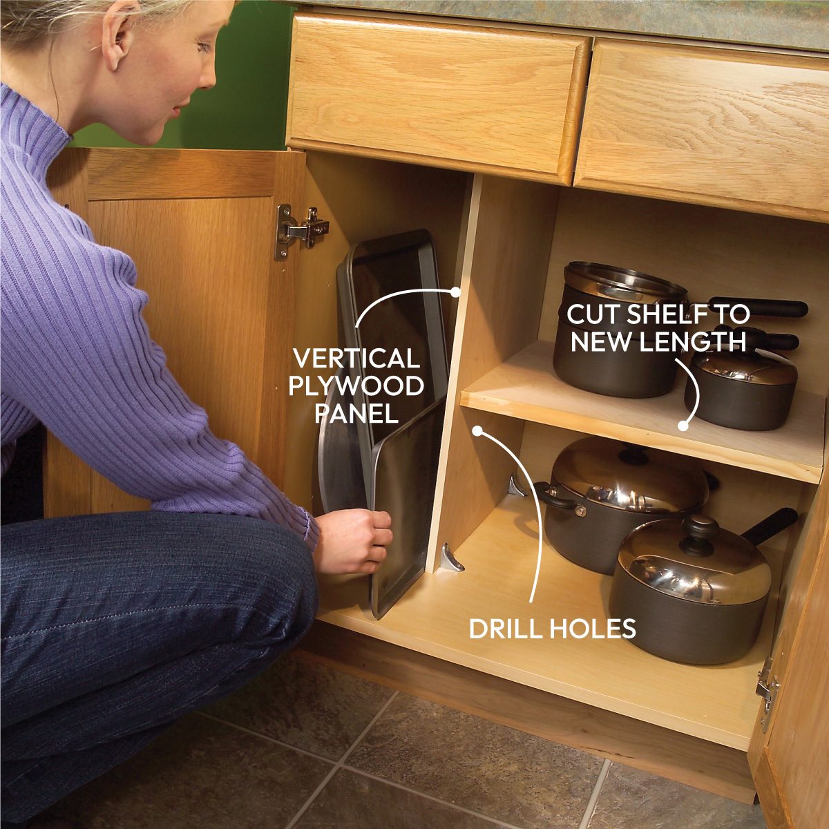 Cheap Diy Kitchen Cabinet Add Ons Cookware Organizer Callouts 8