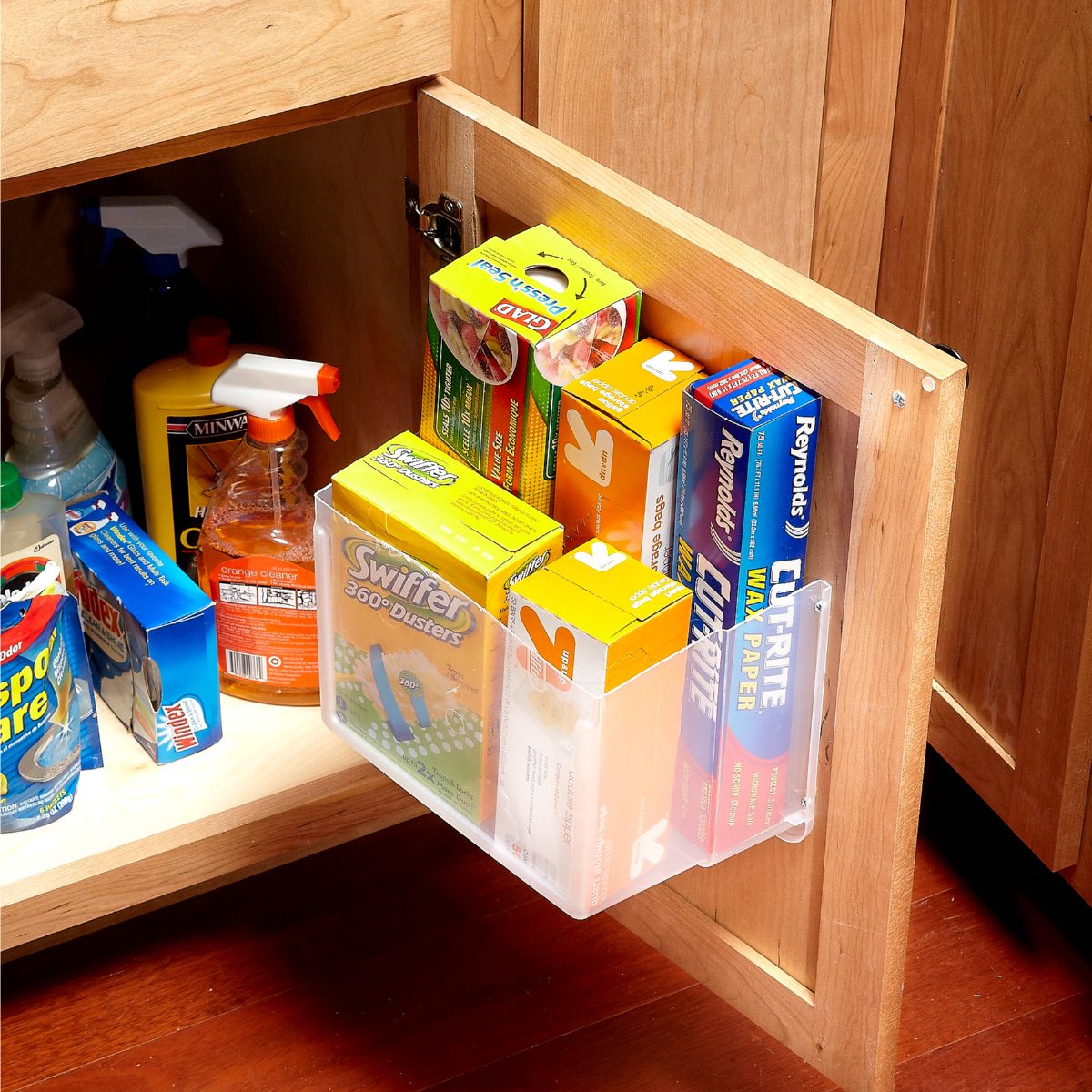 Cheap Diy Kitchen Cabinet Add Ons Under Sink Storage Bins