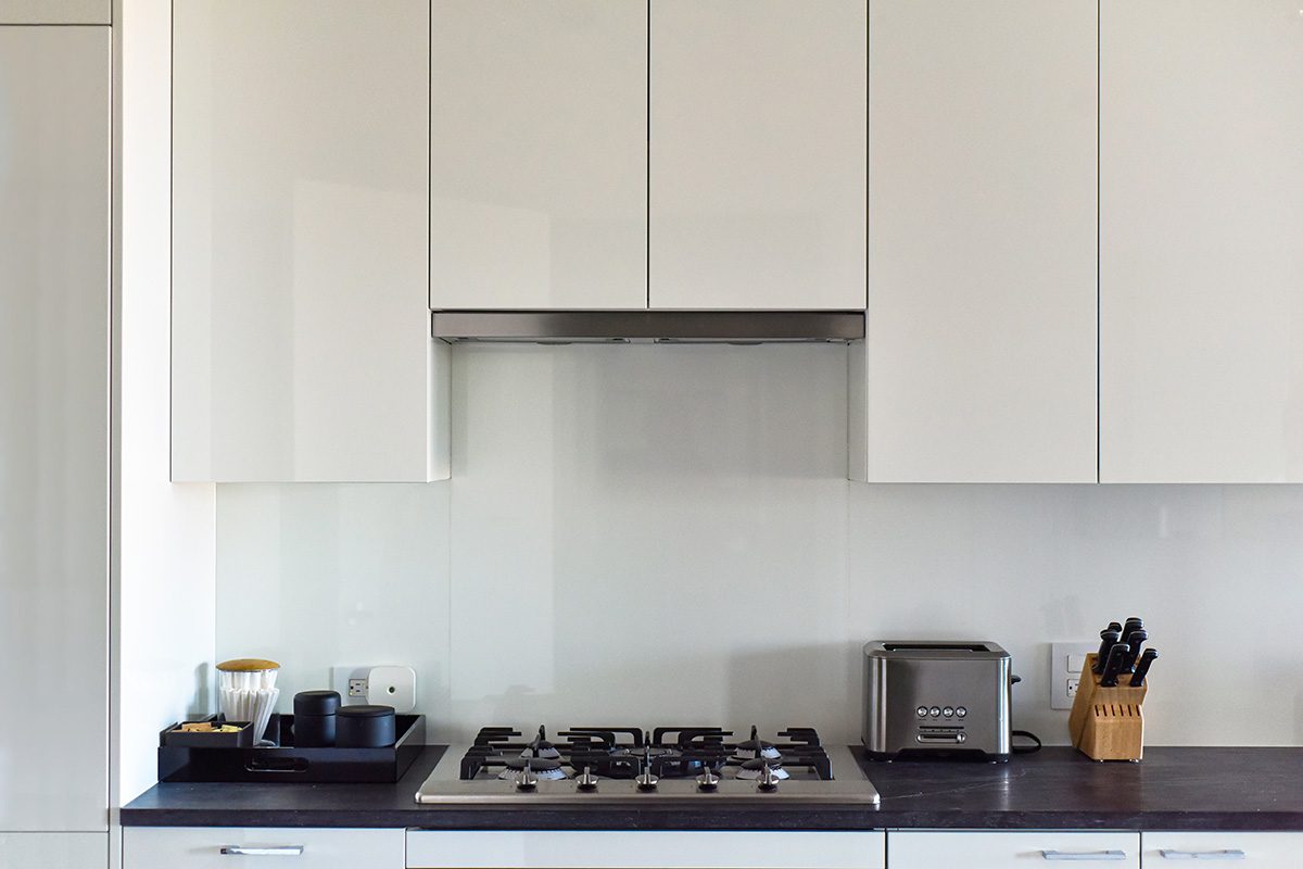 High Gloss Cabinets in a Kitchen