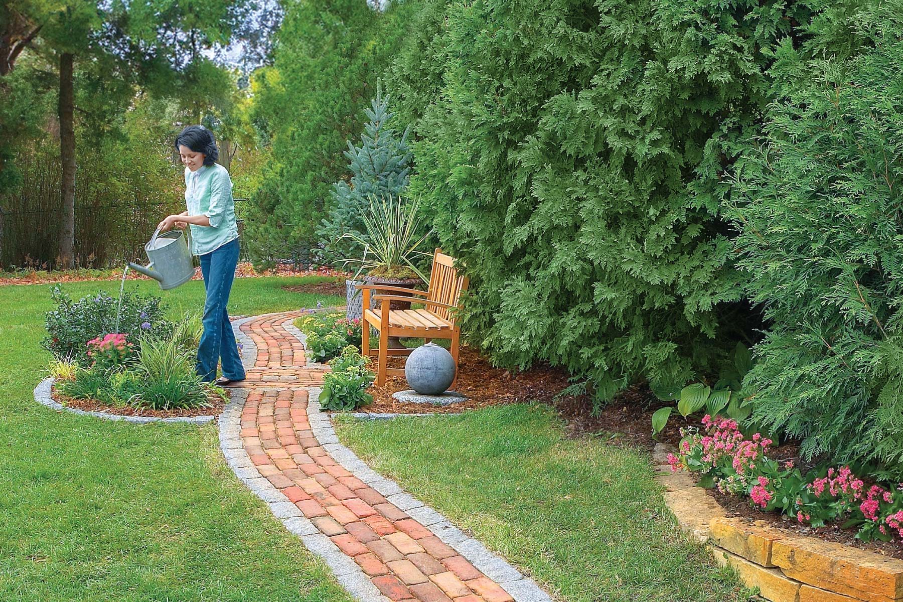How to Build a Brick Walkway in the Garden