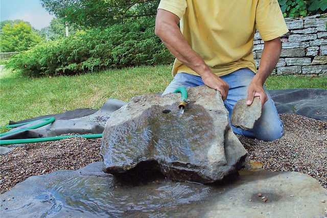 How To Build A Water Feature Thats Low Maintenance Adjust the Fountain Builders and Test the Water's Path