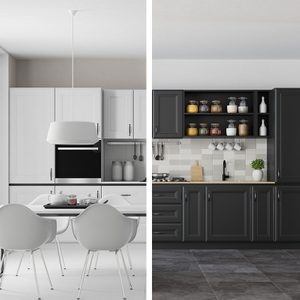 Kitchen Color Showdown Dark Vs. White
