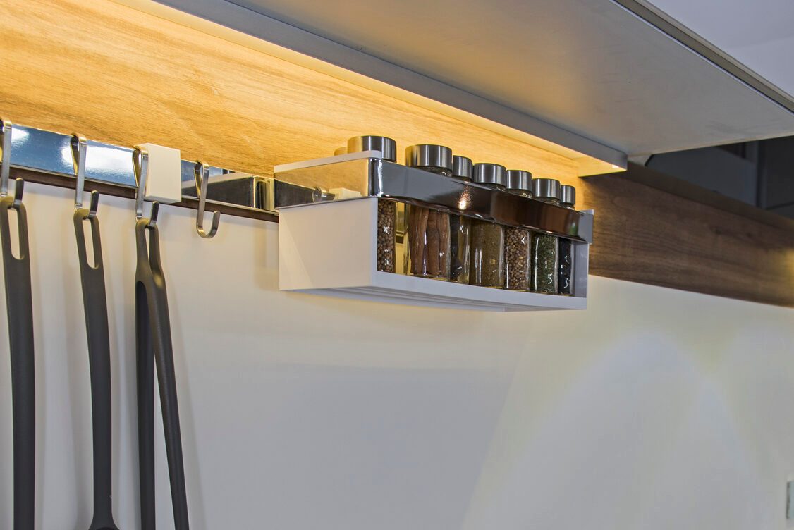 Modern kitchen in a luxury apartment