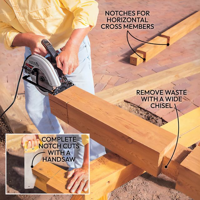 Notch the Vertical Posts