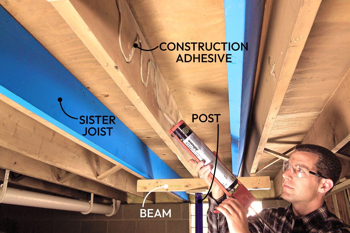 How To Make Structural Repairs By Sistering Floor Joists Fh06jau 470 05 010 Ai Callouts