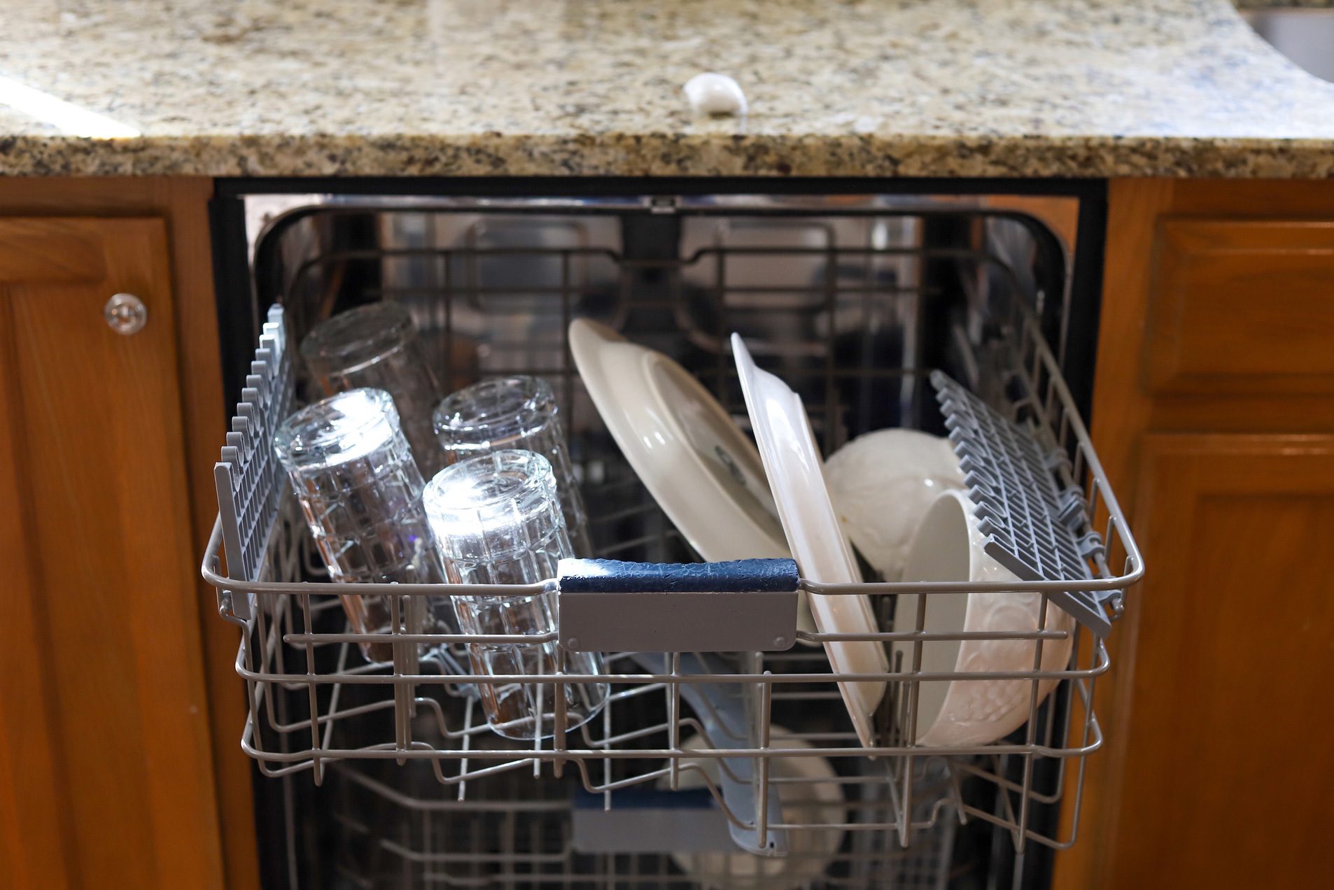 dishwasher full of dishes