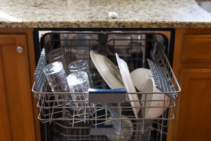 dishwasher full of dishes
