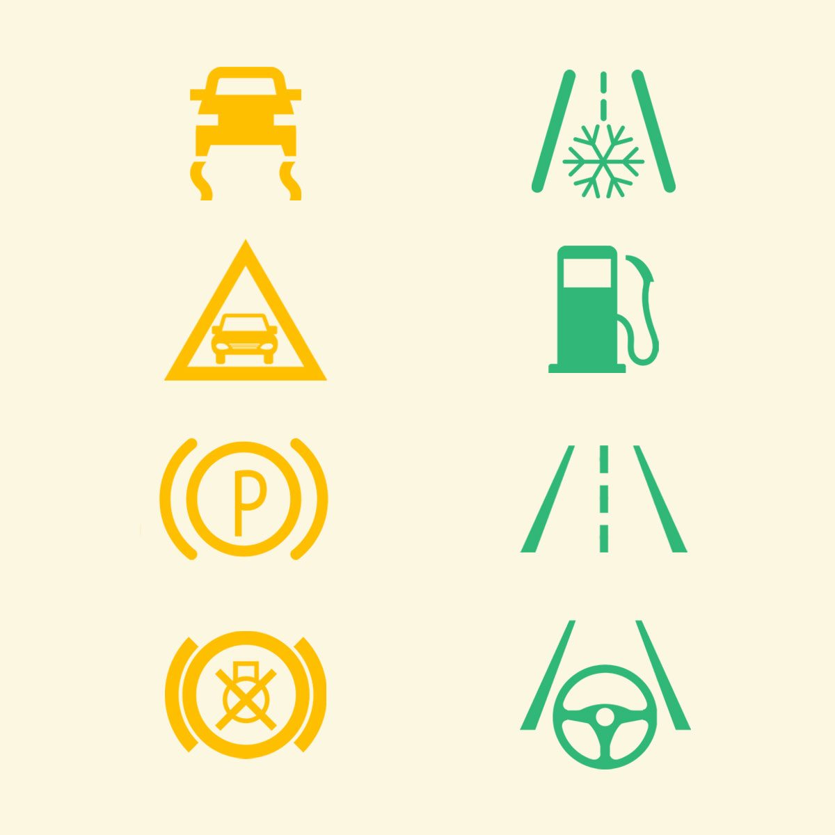 Safety Dashboard Symbols