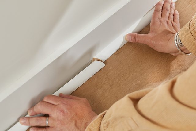 fitting a piece of quarter-round