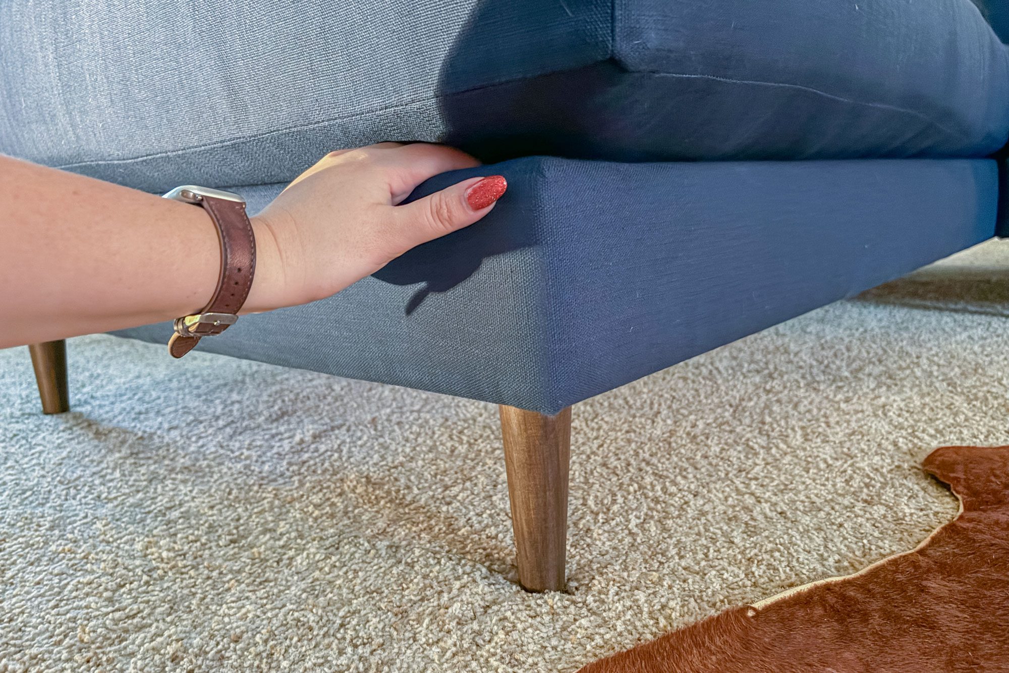 Medley Dekayess Bumper Sectional In Latex