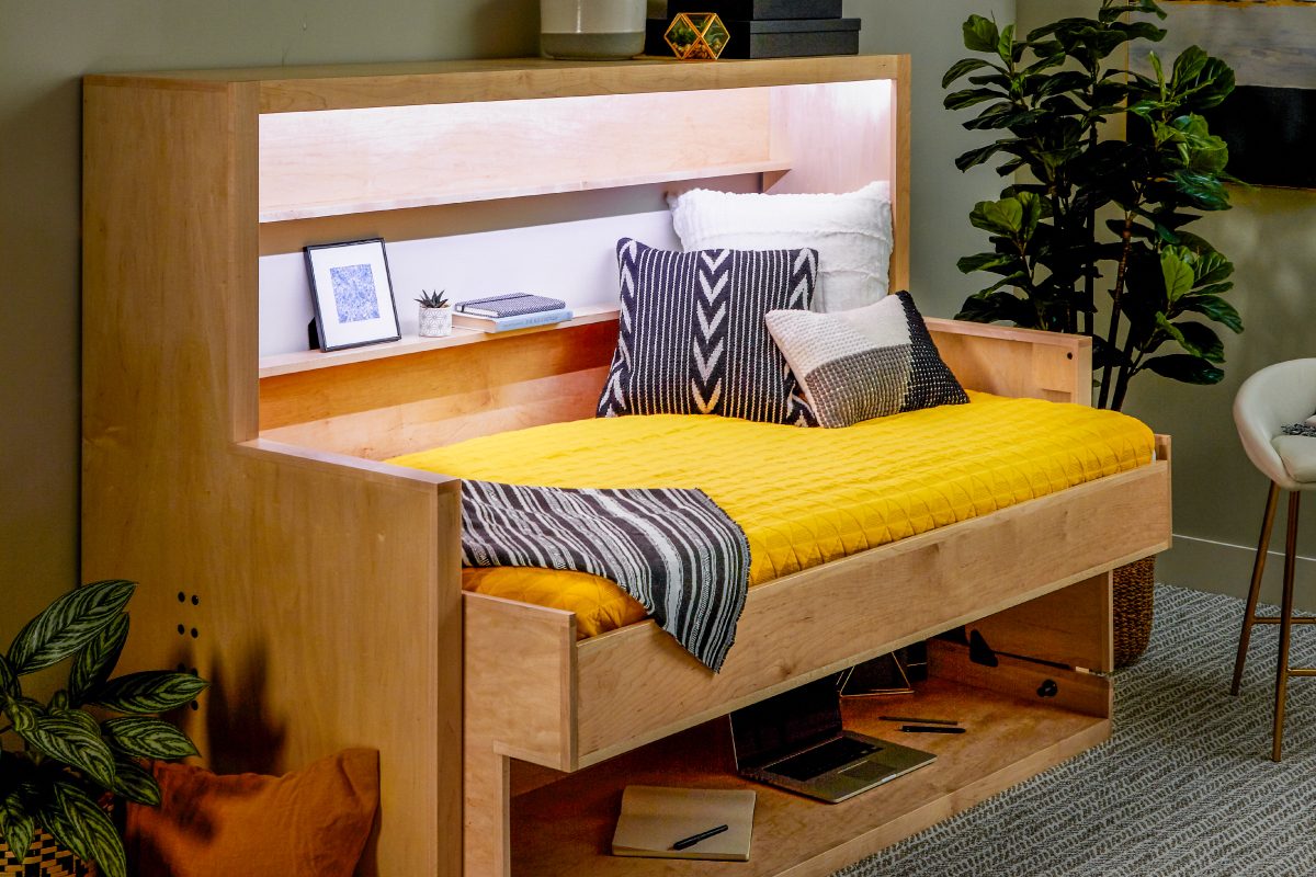 How To Build A Murphy Bed That Easily Transforms Into A Desk