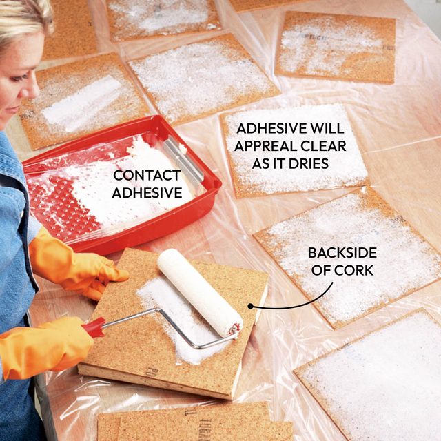 Spread Adhesive On The Tile