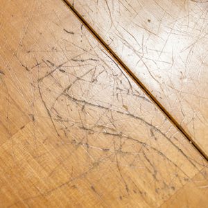 scratches on hardwood floor