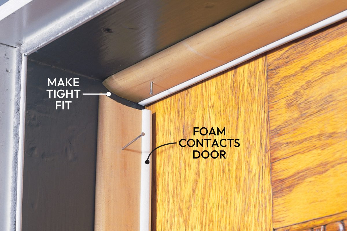 How To Weather Strip A Door Callouts