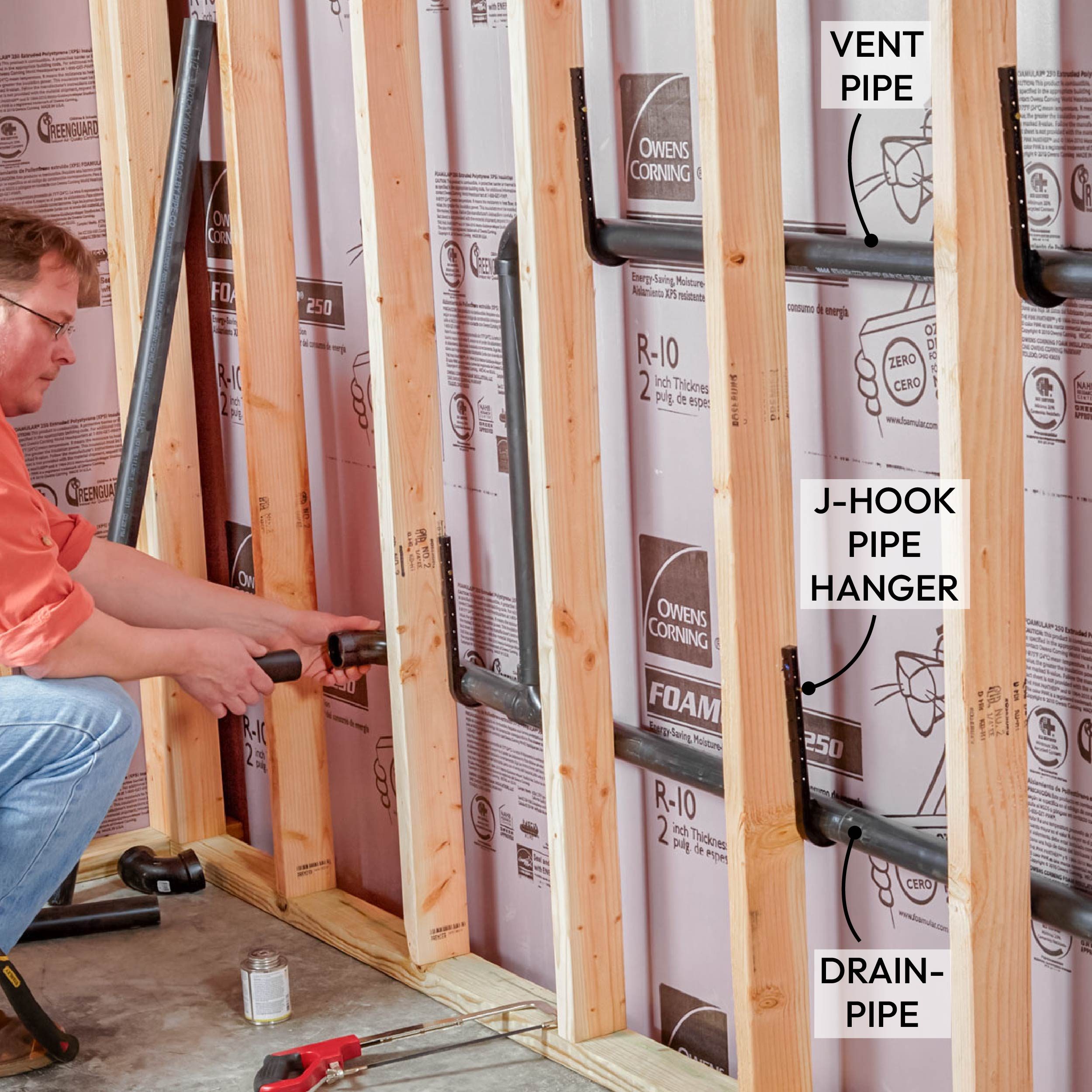 Run Pipes Behind Walls