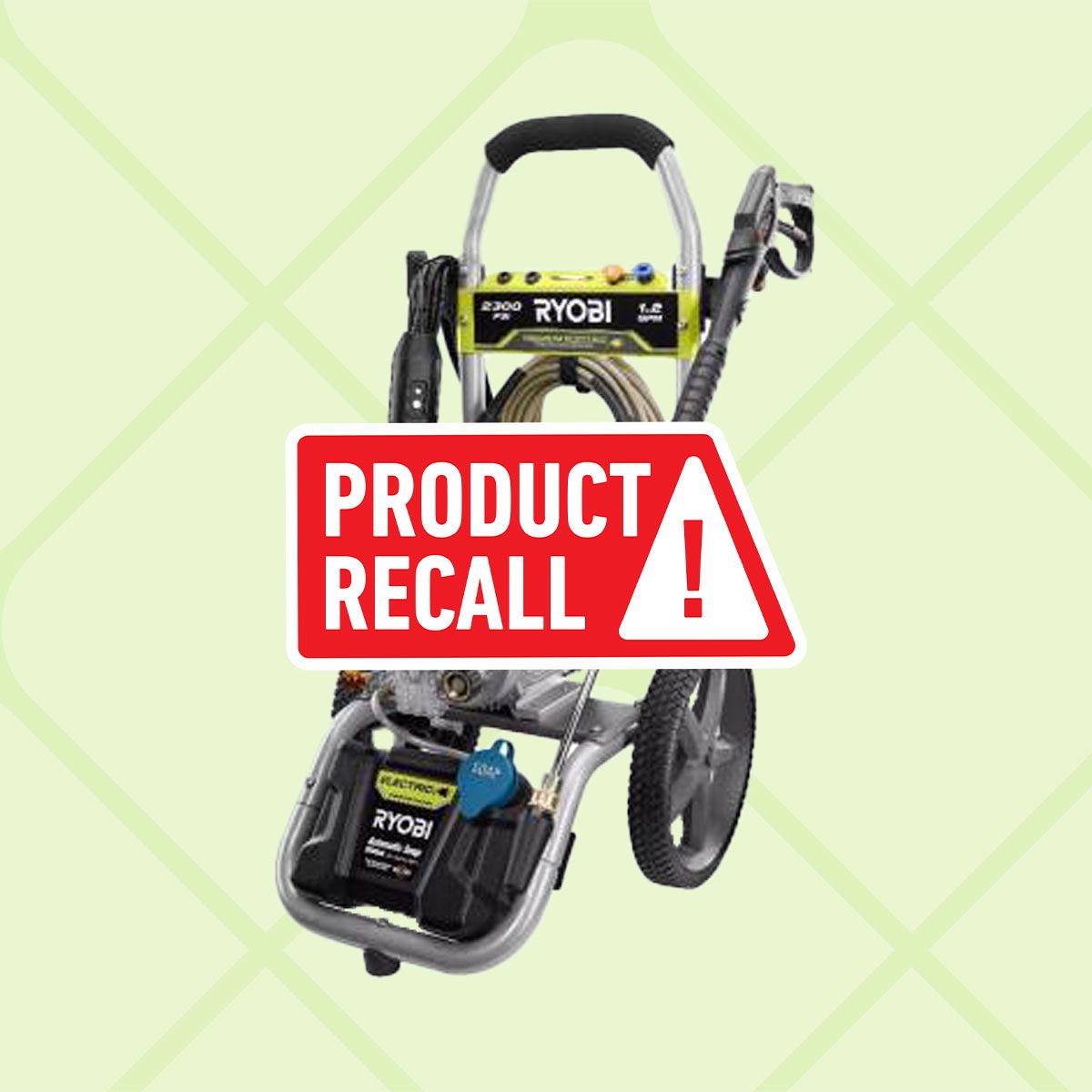 Ryobi Recalls 750,000 Pressure Washers Due to Explosion and Injury Risk