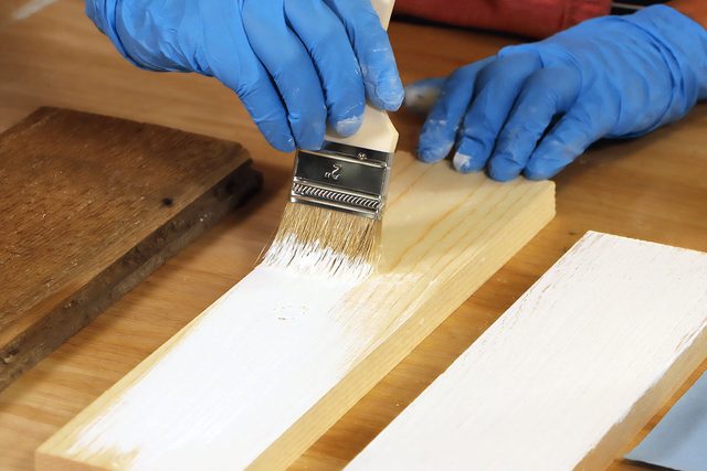 Whitewash Paint Over Wax