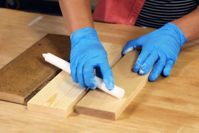 Whitewash With Candle Wax