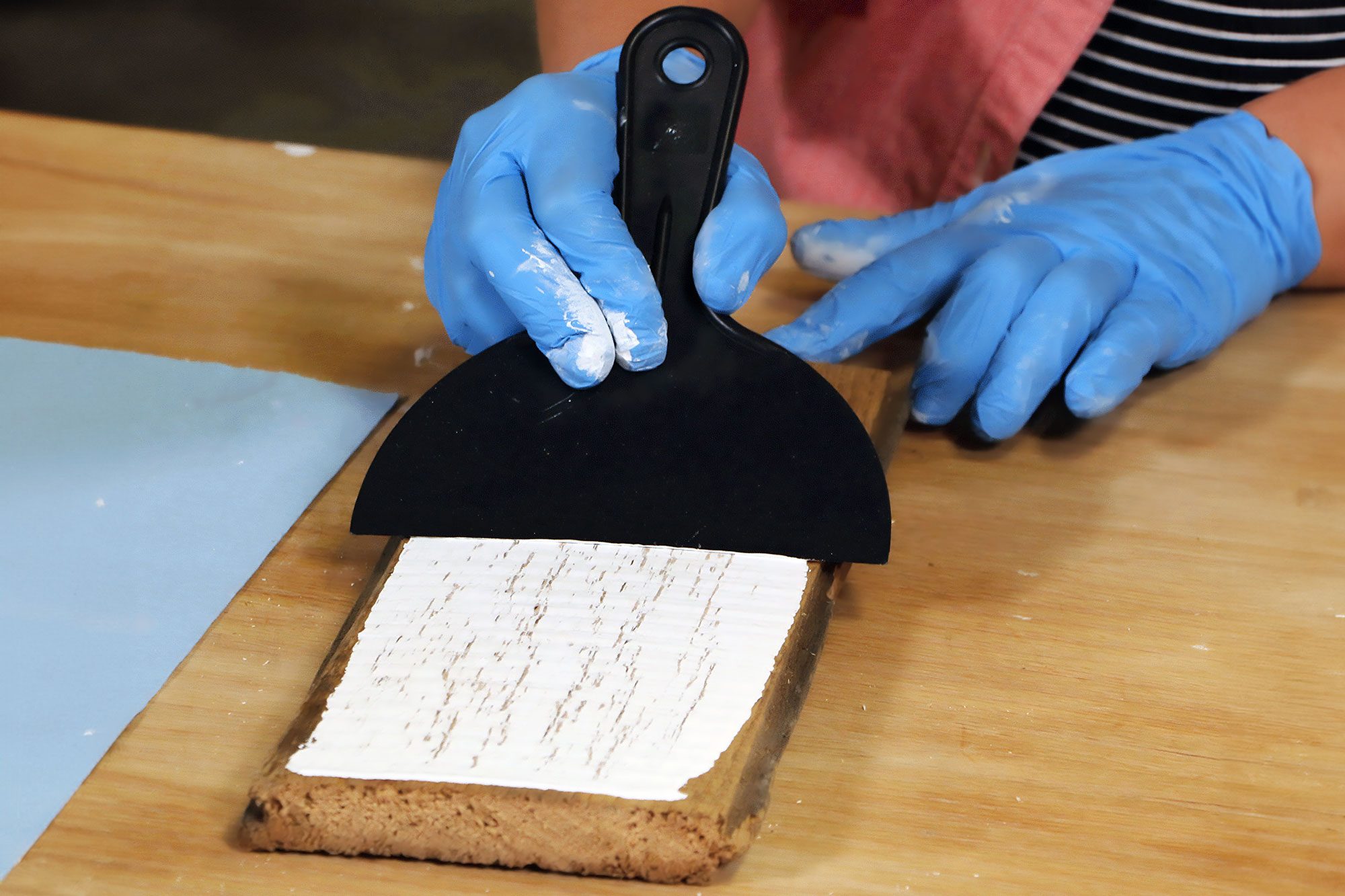 Whitewash With Scraper