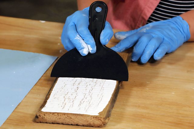 Whitewash With Scraper