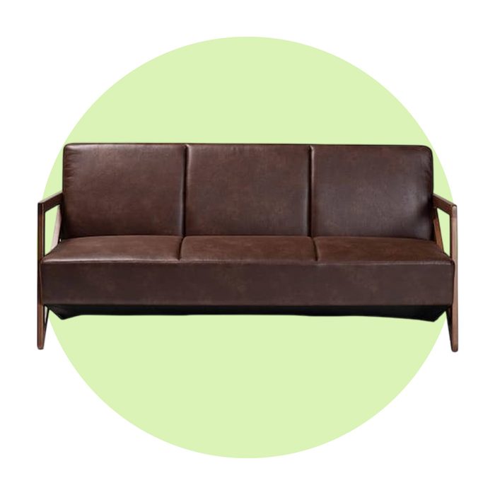 Dark Brown 3 Seat Sofa Via Homedepot.com