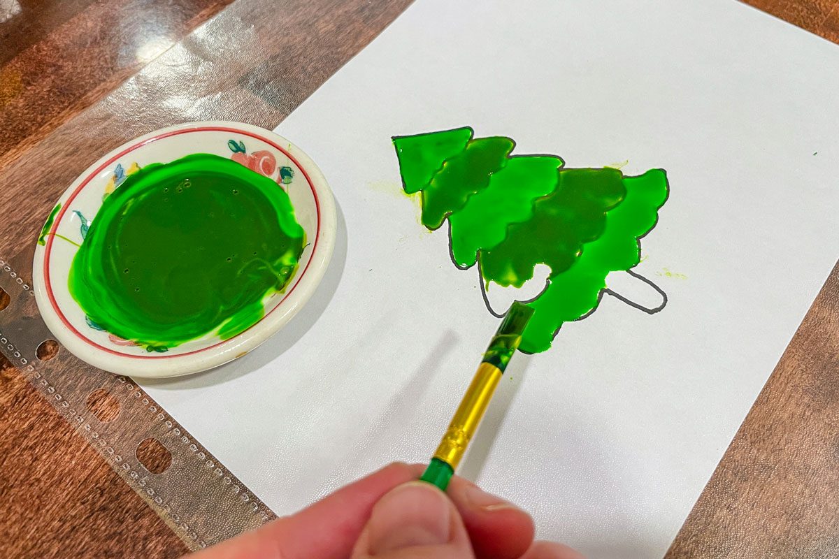 painting design with color paint