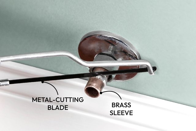 Remove and replace a compression shutoff valve