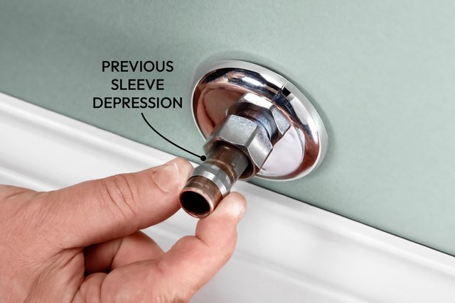 Position the new compression sleeve