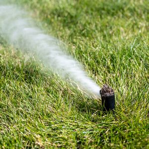 Winterizing a irrigation sprinkler system by blowing pressurized air through to clear out water