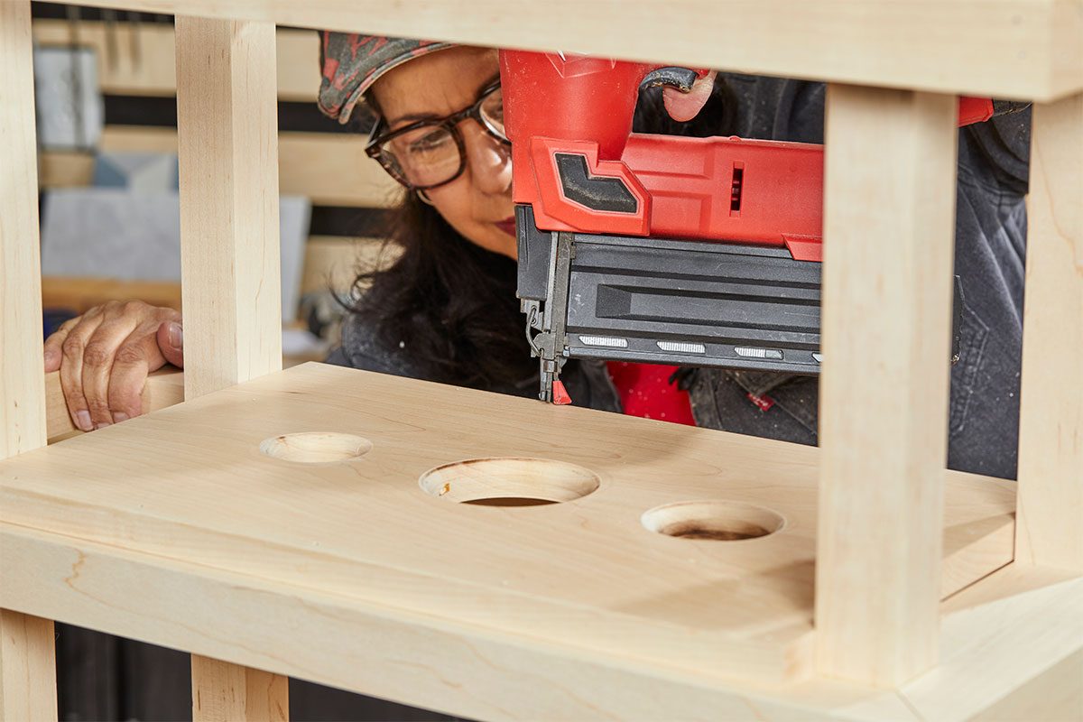 Turn Mess Into Success With This Home Gym Storage Caddie Fhm25 Home Gym Caddy Install Kettle Bell Tray Md P2 08 28 15b